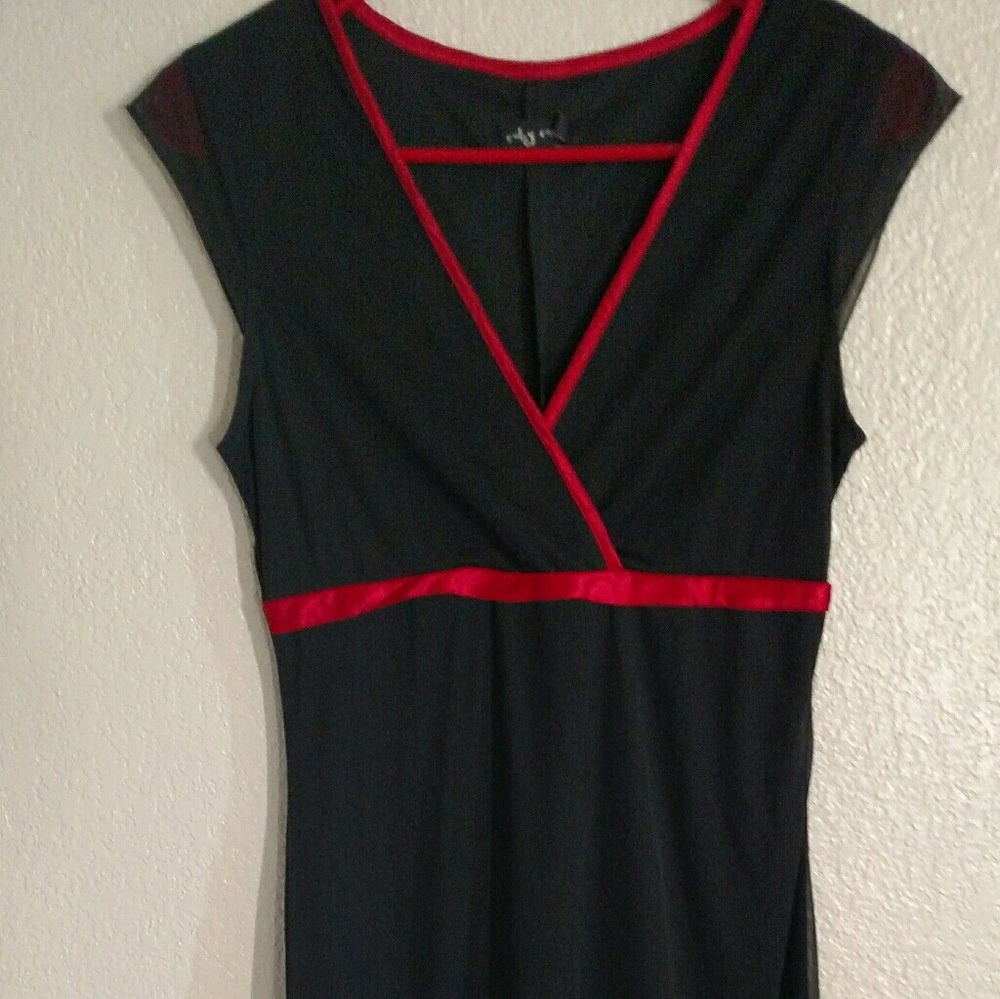 Black and Red Dress 90's Goth Grunge